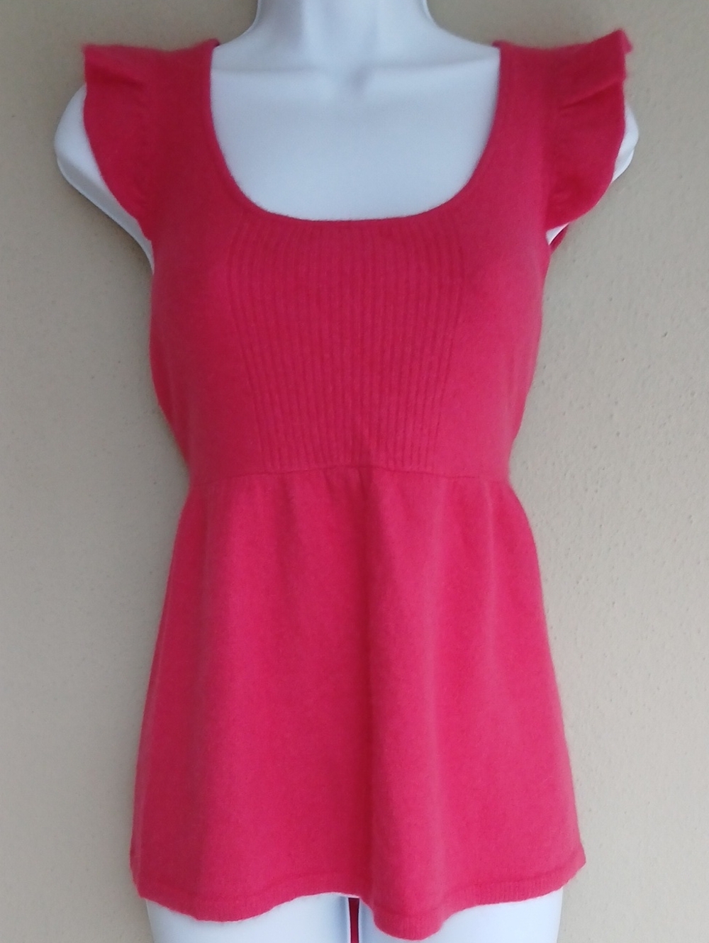 Free People Angora Lambswool Babydoll Peplum Sweater Top Medium